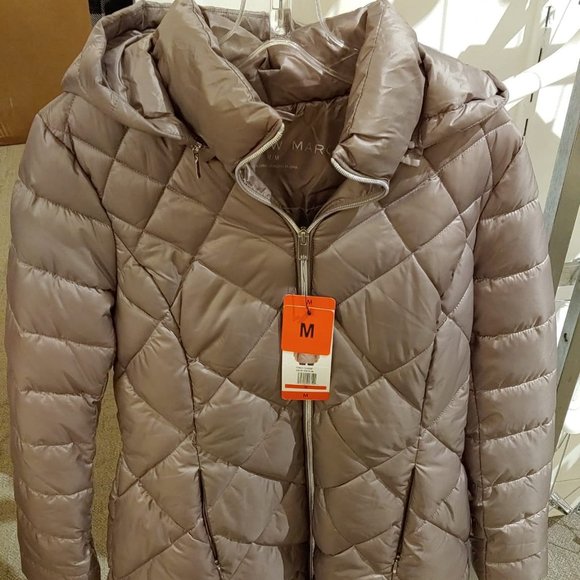 Andrew Marc Ladies' Hooded Long Jacket(plm plum) - Picture 11 of 11